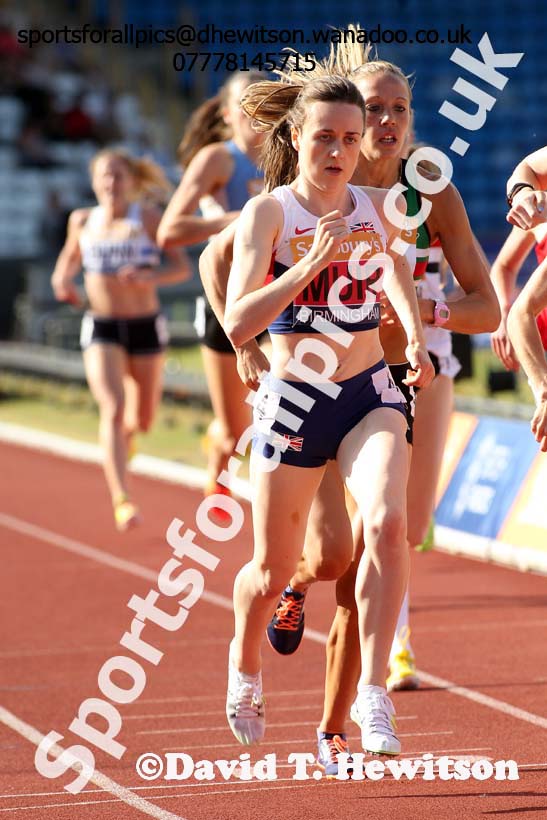Womens 1500 metres, Sainsbury's British Champs, Alexander Stadium, Birmingham. Photo: David T. Hewitson/Sprts for All Pics